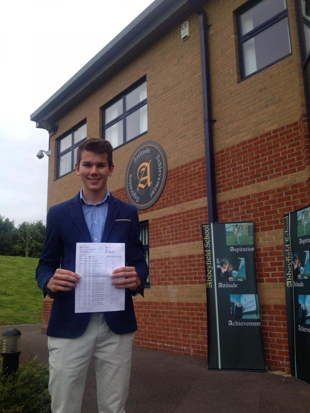 GCSE results pictures 2014