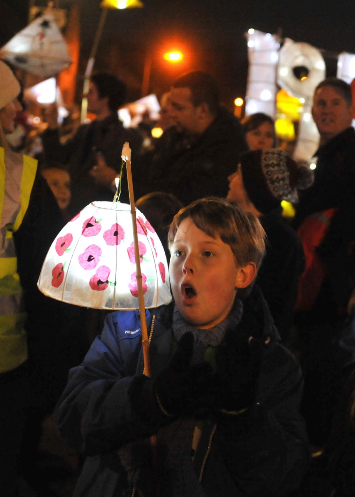 Calne Christmas lights switch-on and lantern parade photographed by Siobhan Boyle
