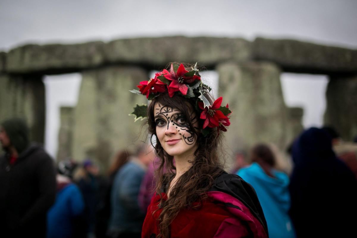 Winter Solstice celebrations at Stonehenge. Pictures by South West News Service