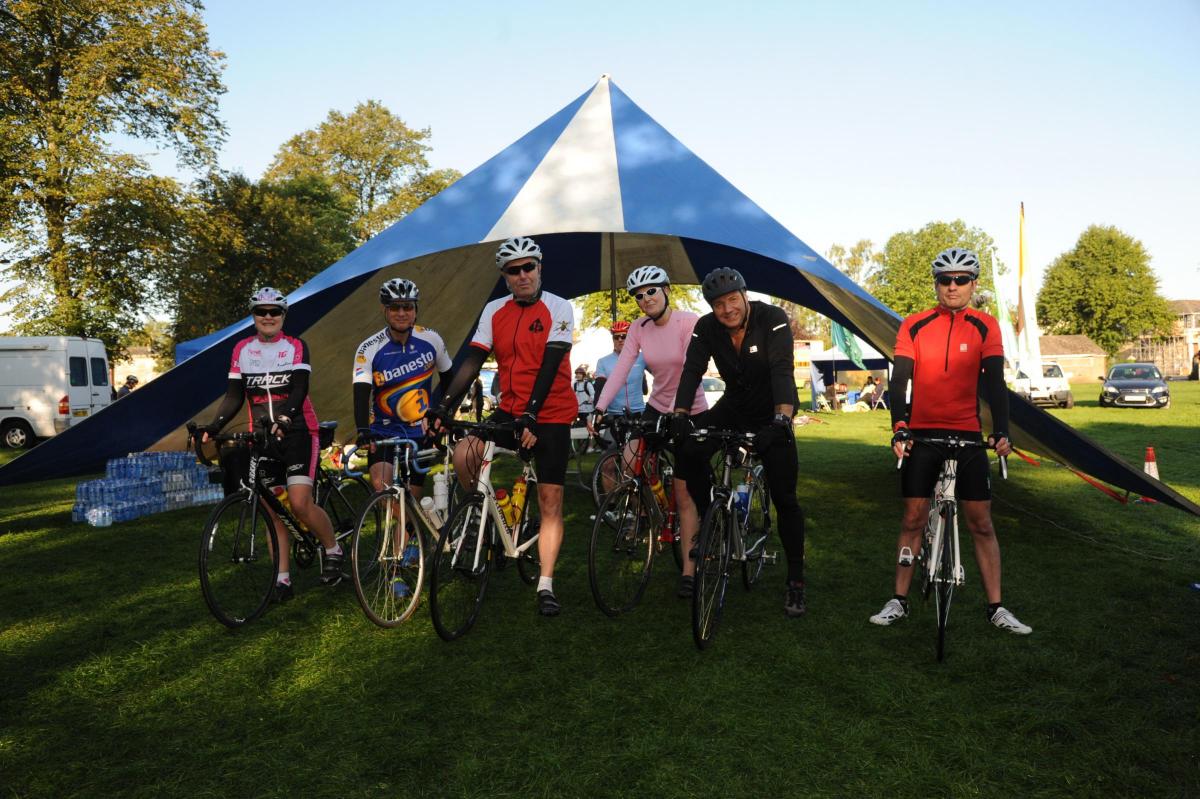 Riders had a choice of routes to cycle on Sunday from The Green, Devizes, in the Wiltshire Big Wheel event