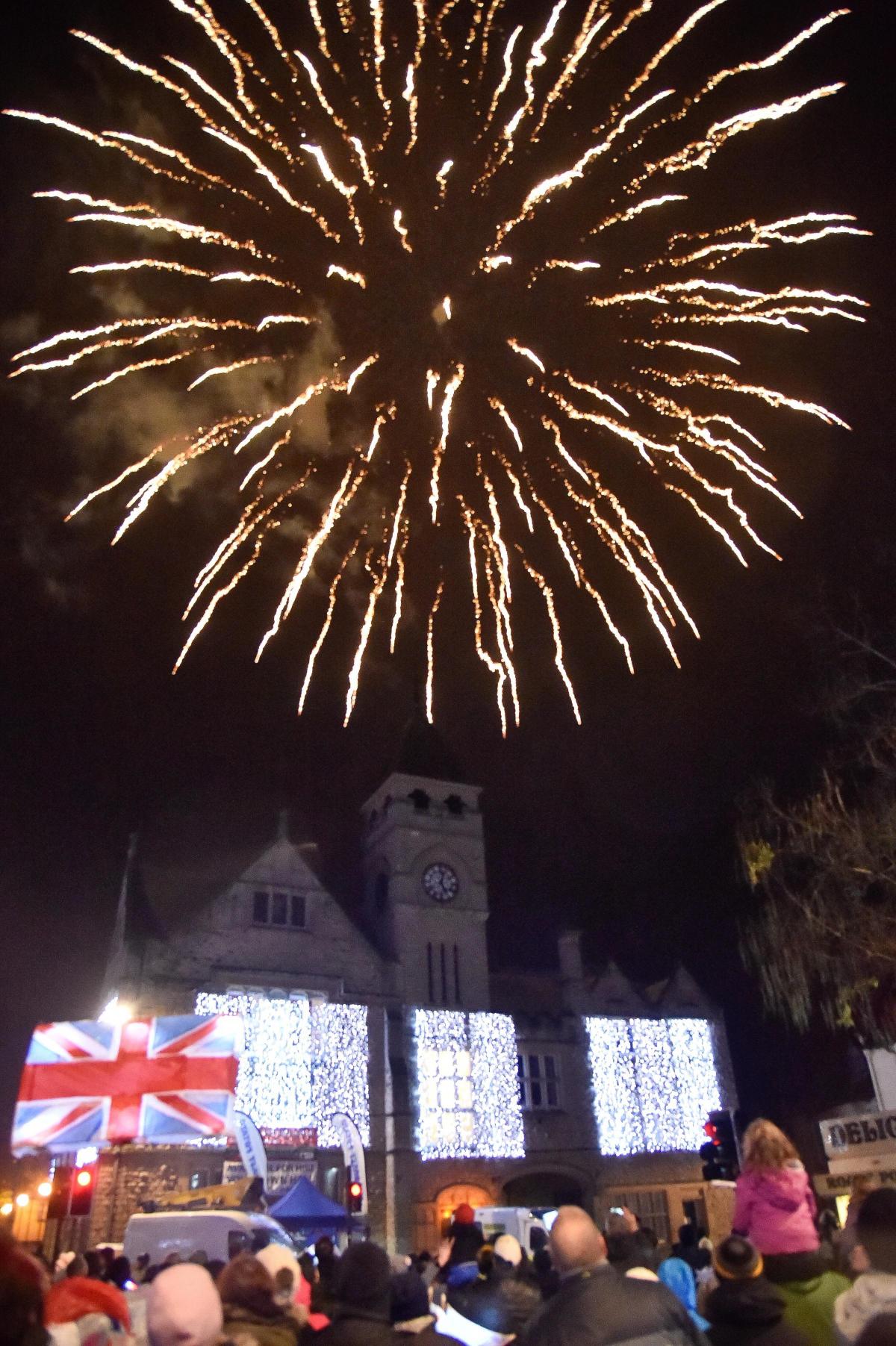 Calne Christmas lights switch-on and lantern parade
