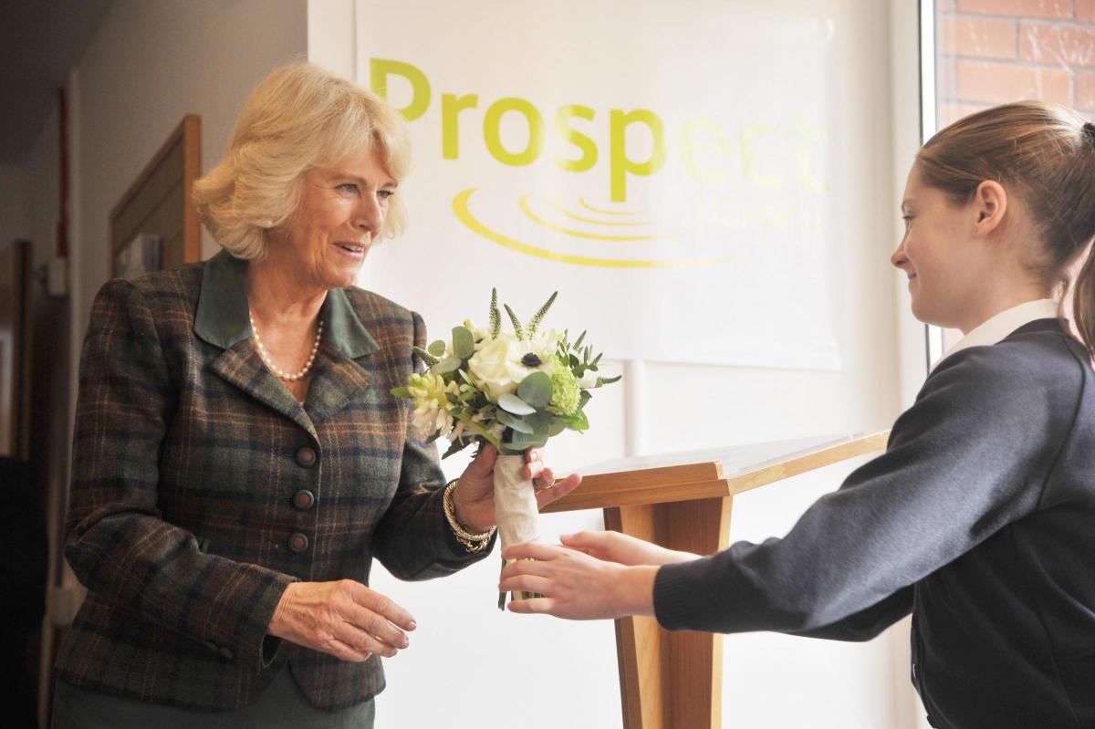 The Duchess of Cornwall visits Prospect Hospice's Outreach Centre at Savernake Hospital, Marlborough 