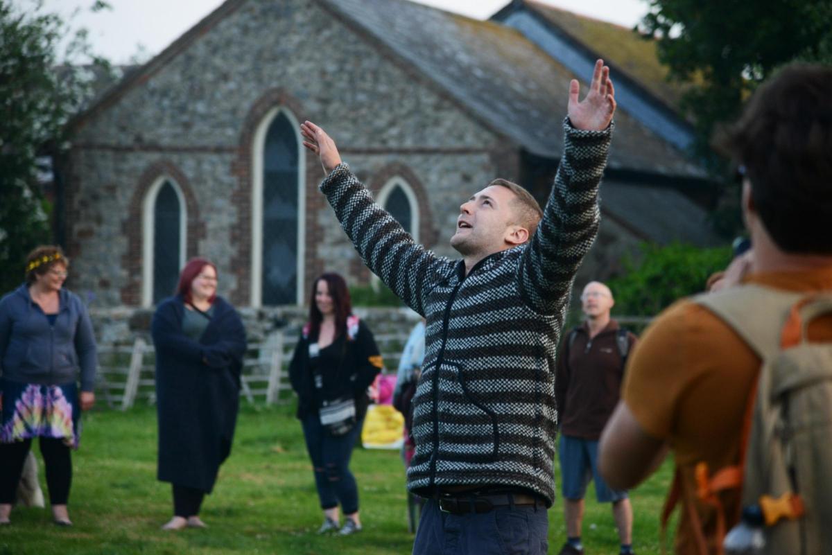 Celebrating the summer solstice at Avebury. Picture: Thomas Kelsey