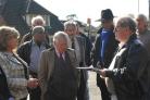 Shadow minister Bob Neill meets protesters
