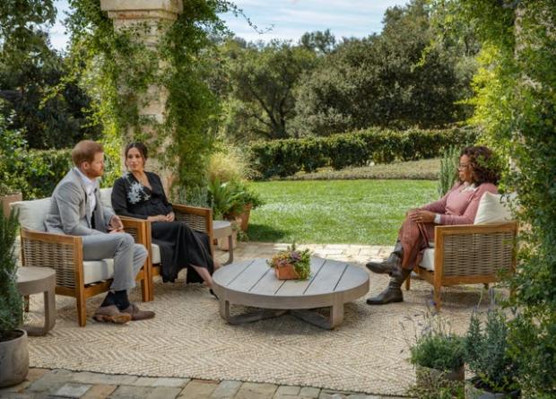 The Wiltshire Gazette and Herald: Harry and Meghan during their Oprah Winfrey interview (Harpo Productions /Joe Pugliese)