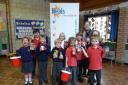 Heals chairty raising money with Walter Powell C of E Primary School