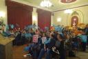 Over 100 people attended the rally in Chippenham.