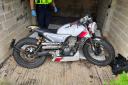 The stolen motorbike in Corsham