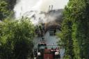 The thatched cottage blaze in Urchfont on June 15