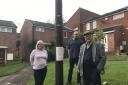 Residents have objected to the recent installation of a pole in Marlborough