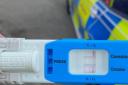 Roadside drug testing kit for cocaine and cannabis