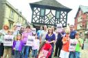 A recent protest in Royal Wootton Bassett