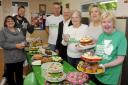 Linda Norris (right) and friends at last year's Macmillan coffee morning in Trowbridge Guides Hut. Picture by Glenn Phillips GP0038-1