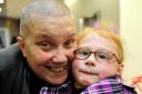 Layla's grandmother Diana Condon had her head shaved to raise money for the Steps for Layla fund. Picture: Paul Nicholls