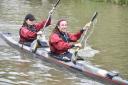 Isabella Anderson and Abbey Bryant from Lord Wordsworth College at the Devizes to Westminster Canoe Race. Picture by Diane Vose