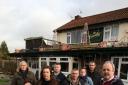 Locals gather to show their support to the Cavalier pub in Devizes