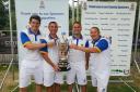 The Royal Wootton Bassett quartet (l-r) Kyle Anderson, Steve and Michael Snell and Dave Godwin, the Bowls England Men’s fours champions at Leamington