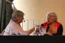 Fay Weldon, right, with Rosalind Ambler Picture by Gail Foster
