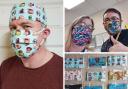 Collage of face masks for NHS staff