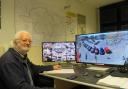 CCTV manager Noel Woolrych oversees the work of the vast network of surveillance cameras.