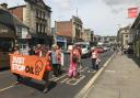Just Stop Oil protesters in Chippenham