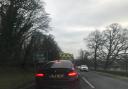 Traffic queuing on the A4 near Chippenham this week