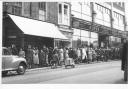 People queuing in 1950s Bradford.