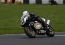 Alexander Sinclair in action at the Classic Racing Motorcycle Club Championships at Castle Combe. PICTURE: PAUL KORKUS