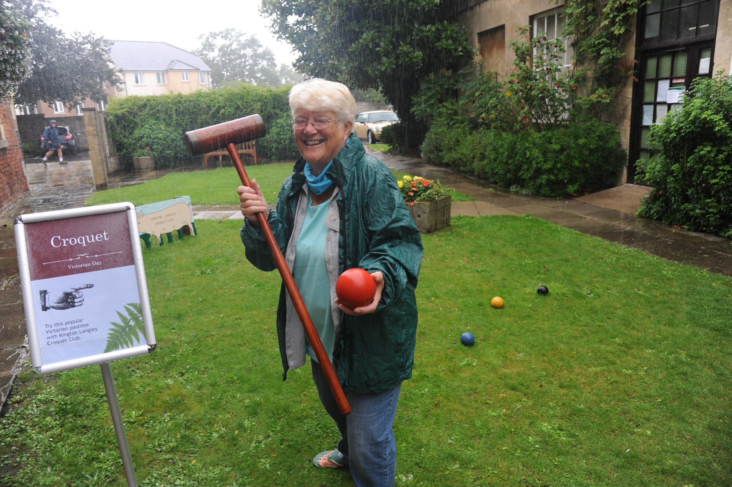 Victorian Day Chippenham Museum Julia Cook explains the rules of Croquet at Chippenham Victorian Day Photo Trevor Porter 67579 5