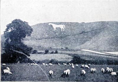 the westbury white horse 100 years ago