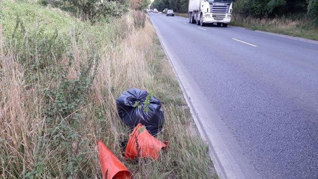 The Wiltshire Gazette and Herald: Rubbish picked up from Wiltshire roads