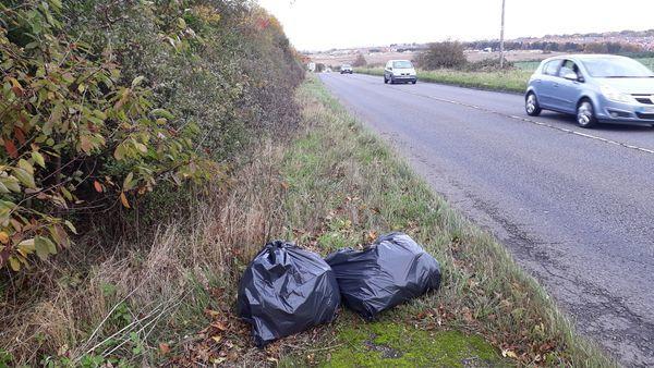 Examples of litter picked up from Wiltshire’s major roads VIA WILTSHIRE COUNCIL