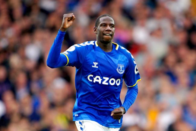 Everton midfielder Abdoulaye Doucoure celebrates