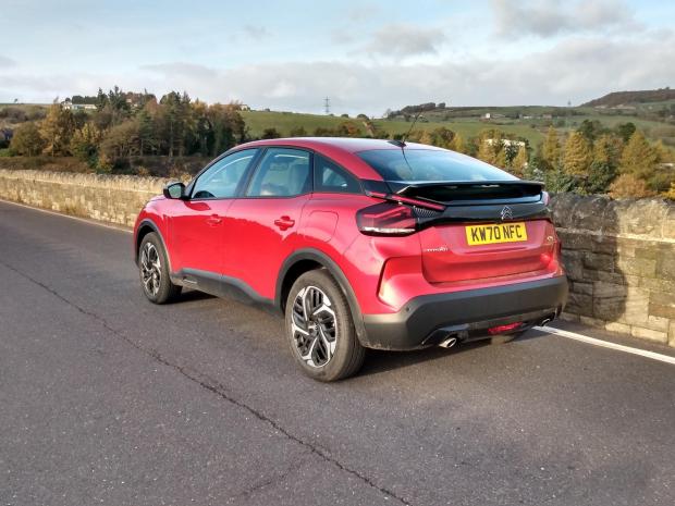 The Wiltshire Gazette and Herald: The Citroen C4 Sense Plus pictured on a sunny day during a test drive near the border between South Yorkshire and Derbyshire