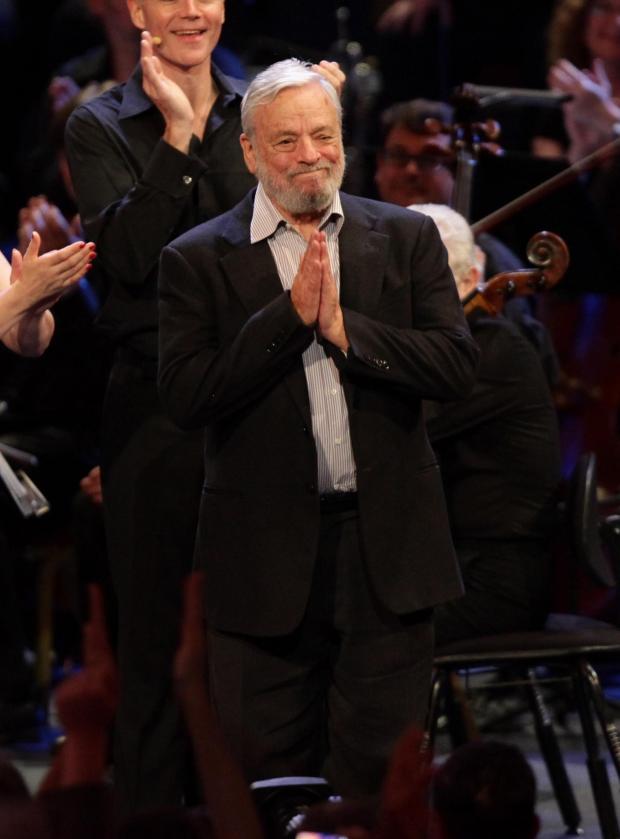 The Wiltshire Gazette and Herald: Stephen Sondheim taking an applause during the finale of BBC Proms in 2010. Credit: PA