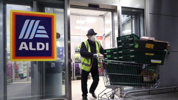The Wiltshire Gazette and Herald: Aldi asked all customers to wear a face mask when visiting UK stores. (PA)