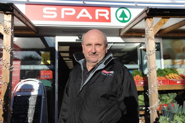 The Wiltshire Gazette and Herald: Mr Derek Tinnion whose family has run the Spar in Devizes for 60 years