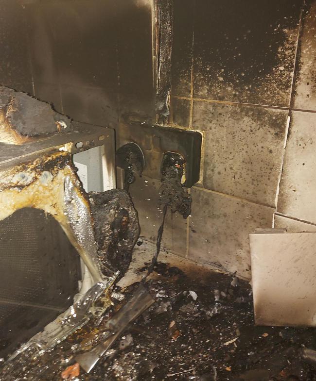 Cigarette charger believed to have caused fire