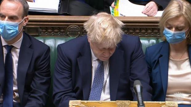 The Wiltshire Gazette and Herald: Boris Johnson refuses to rule out resignation after attending Downing Street party. (PA)