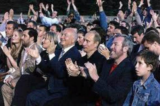 President Putin at Paul McCartney's gig in Red Square. Photo: Bill Bernstein MPL