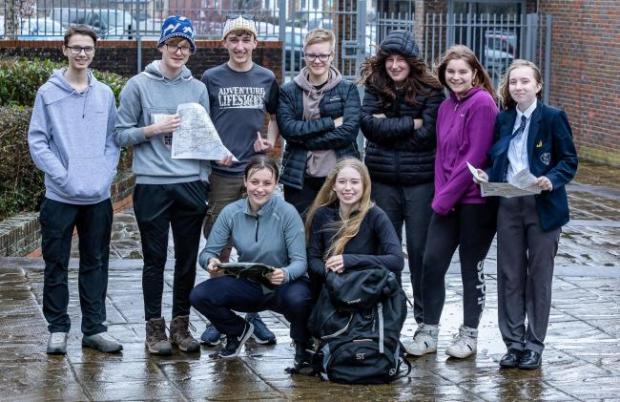 The Wiltshire Gazette and Herald: Kingsbury Green Academy trekkers back from Morocco to the chillier climes of Calne.