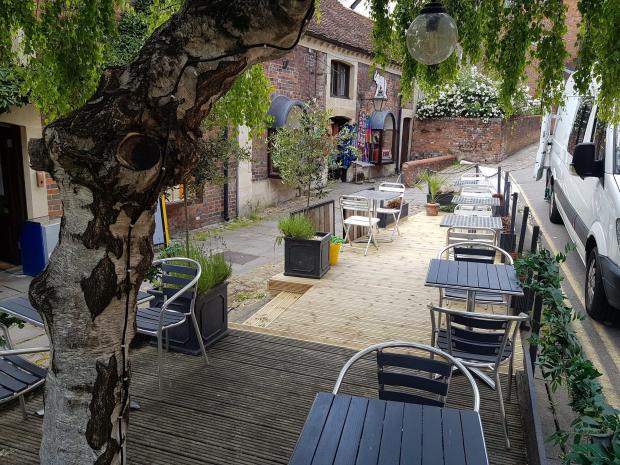 The Wiltshire Gazette and Herald: A glimpse of the outside seating area at Tipi Tapa.
