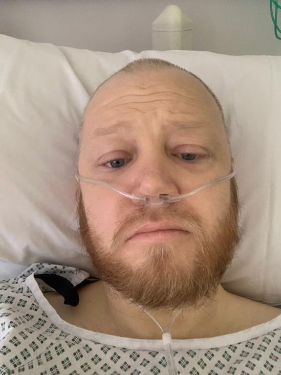 The Wiltshire Gazette and Herald: Stephen Todman post surgery The Wiltshire Gazette and Herald: Stephen Todman post surgery
