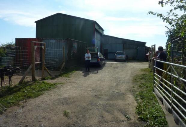 The Wiltshire Gazette and Herald: The Grain Barn site Photo: From the Appellant's appeal