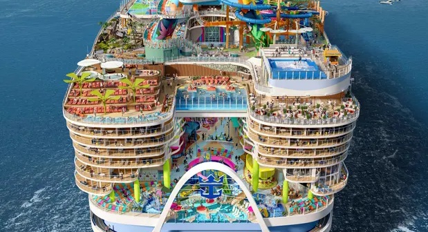 Royal Caribbean ship Icon of Seas described as a 'human lasagne' | The Wiltshire Gazette and Herald - Vimarsana News