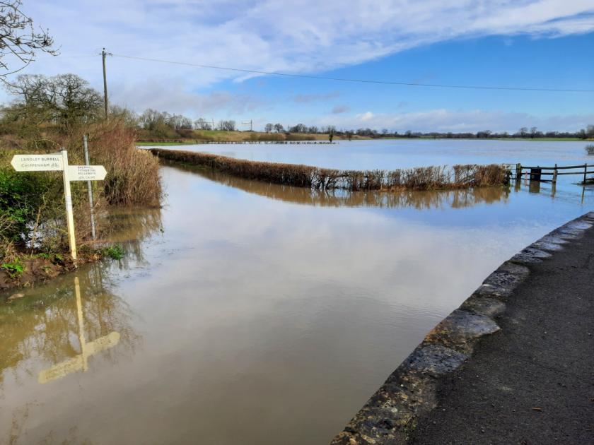 Kellaways road near Chippenham closed due to flooding | The Wiltshire Gazette and Herald 