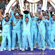 England celebrate winning the ICC World Cup during the ICC World Cup Final at Lord's, London. PRESS ASSOCIATION Photo. Picture date: Sunday July 14, 2019. See PA story CRICKET England. Photo credit should read: Nick Potts/PA Wire. RESTRICTIONS: