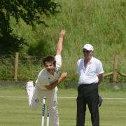 Sam Underhill picked up a wicket for Avebury during their shock loss to Swindon 2nd on Saturday 	             Picture: SIOBHAN BOYLE