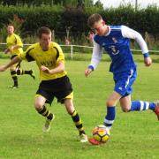 Chippenham & DistAction from the 5-2 win for Worton & Cheverell (yellow) over Bromham in the Chippenham & District Sunday League Premier Division. PICTURE: CADER ESOOFrict League Sunday ident