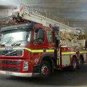 Firefighters are battling a blaze at a recycling centre in Devizes
